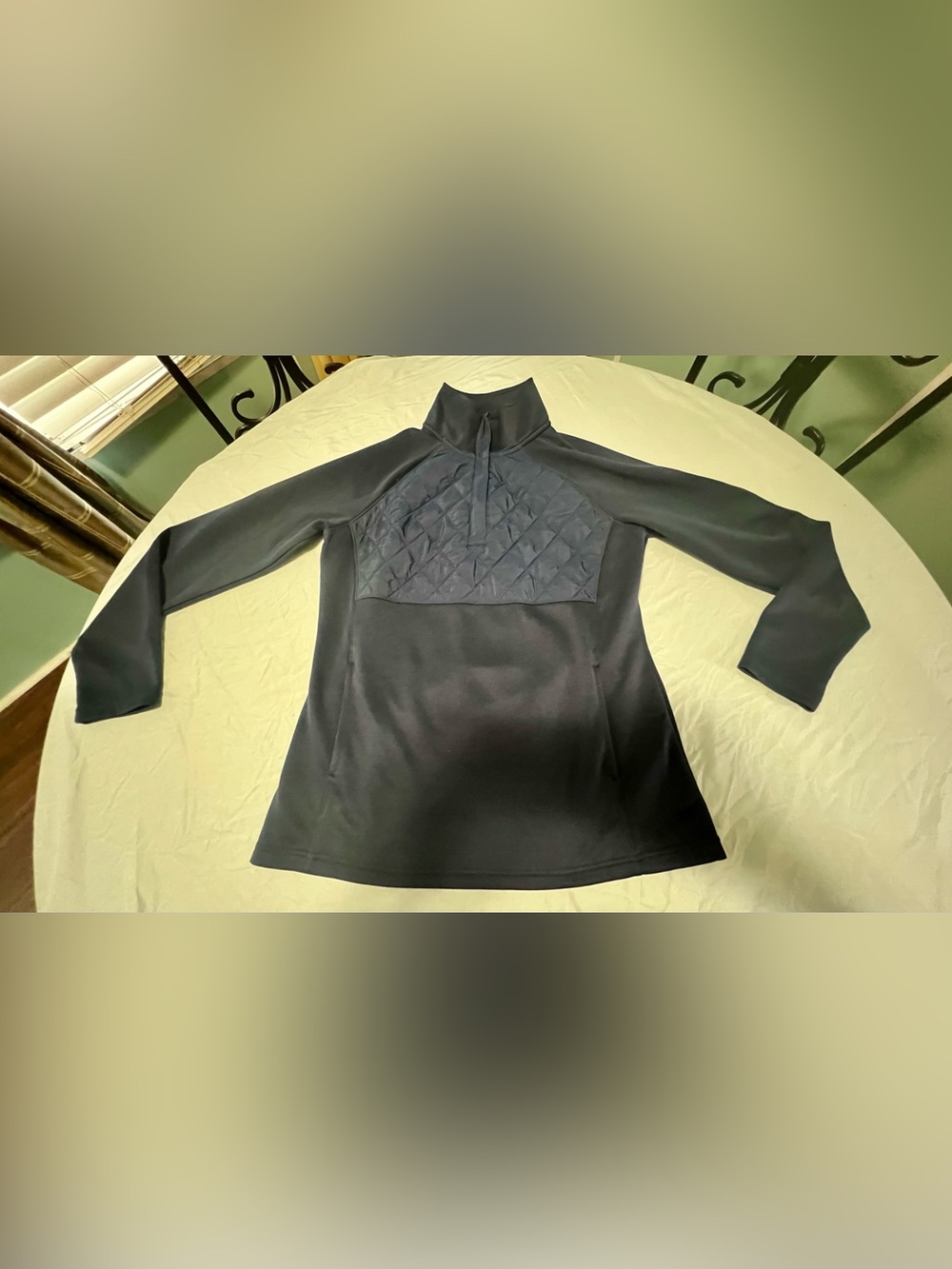 Avia Navy Half-Zip Pullover with Funnel Neck Women’s Small